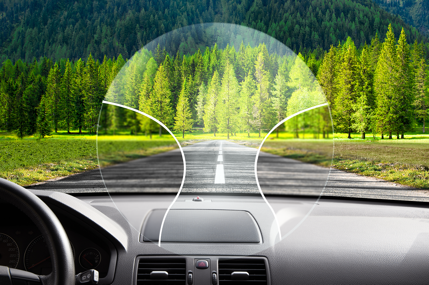 progressive lenses : near and far vision