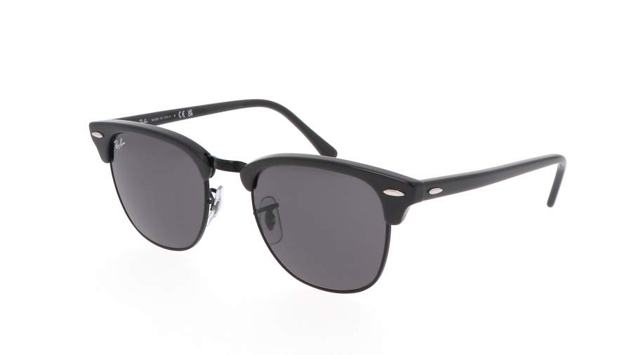 Occhiali da sole Ray-Ban Clubmaster RB3016 1367/B1 51-21 Grey on black in stock