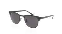 Ray-Ban Clubmaster Metal RB3716 9256/B1 51-21 Grey on black