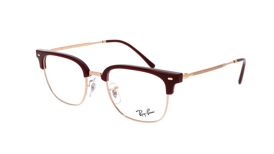 Occhiali da vista Ray-Ban New clubmaster RX7216 RB7216 8209 49-20 Bordeaux on rose gold in stock