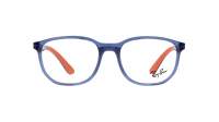 Ray-Ban RY1619 3775 49-16 Transparent Blue on Rubber Orange
