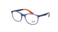 Ray-Ban RY1620 3775 48-17 Transparent Blue on Rubber Orange