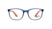 Ray-Ban RY1620 3775 48-17 Transparent Blue on Rubber Orange