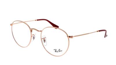 Occhiali da vista Ray-Ban Round metal Optics RX3447V RB3447V 3094 47-21 Rose Gold in stock