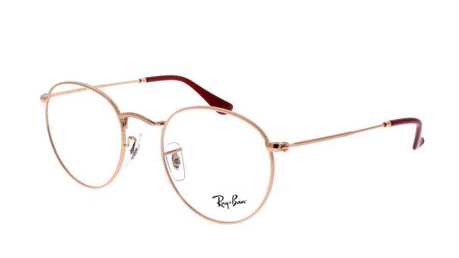 Occhiali da vista Ray-Ban Round metal Optics RX3447V RB3447V 3094 47-21 Rose Gold in stock
