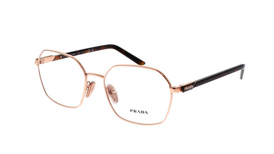 Lunettes de vue Prada PR55YV SVF-1O1 53-17 Pink Gold en stock