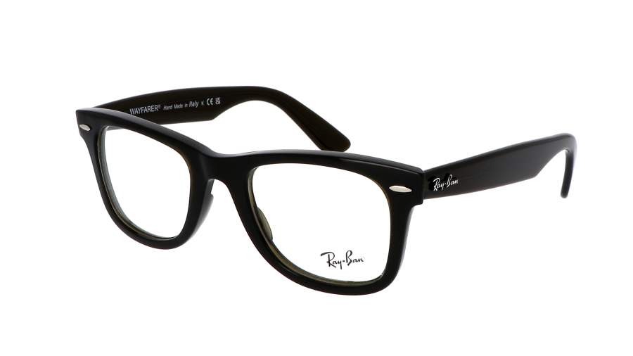 Occhiali da vista Ray-Ban Wayfarer RX4340 RB4340 8224 50-22 Transparent Olive Green in stock
