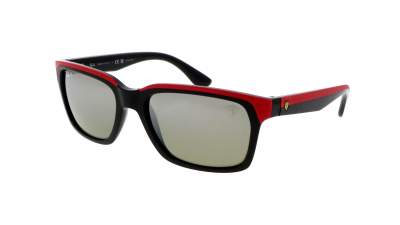 Ray-Ban Scuderia Ferrari RB4393M F601/5J 56-18 Black On Rubber Red