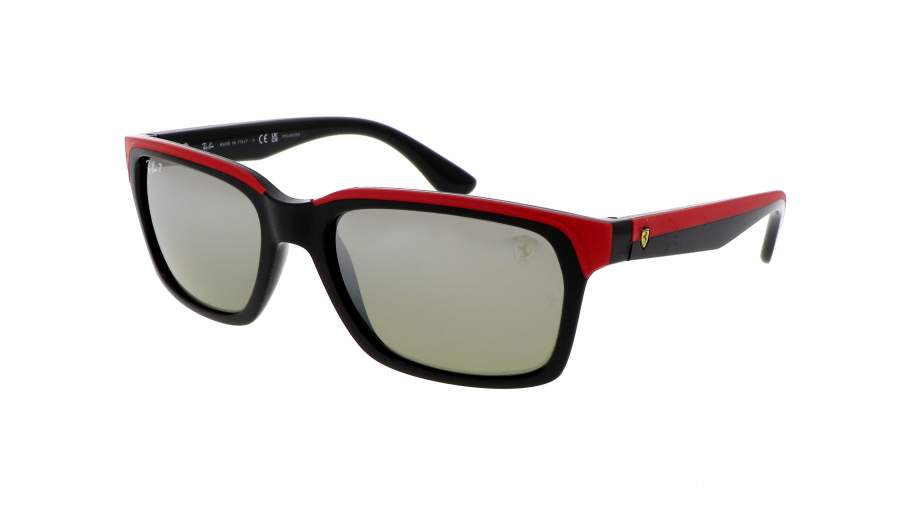 Occhiali da sole Ray-Ban Scuderia Ferrari RB4393M F601/5J 56-18 Black On Rubber Red in stock
