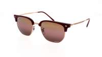 Ray-Ban New clubmaster RB4416 6654/G9 51-20 Bordeaux on rose gold