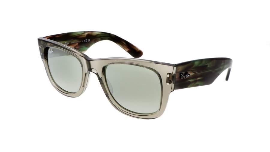 Occhiali da sole Ray-Ban Mega wayfarer RB0840S 66355C 51-21 Transparent Green in stock