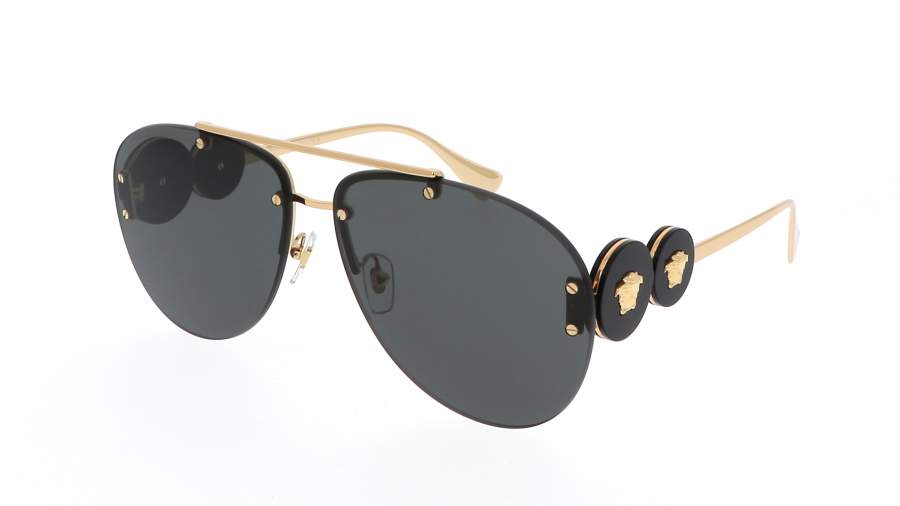 Occhiali da sole Versace Double medusa VE2250 1002/87 63-13 Gold in stock