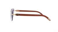 Cartier Rimless sun CT0040RS 001 58-15 Brown
