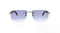 Cartier Rimless sun CT0040RS 001 58-15 Marrone