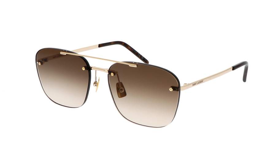 Occhiali da sole Saint Laurent Sl logo SL 309 RIMLESS 003 58-17 Oro in stock