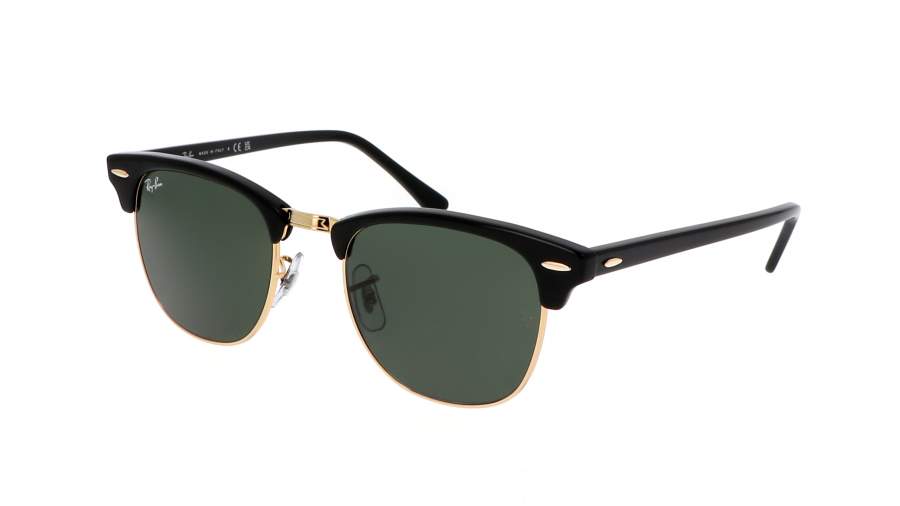 Occhiali da sole Ray-Ban Clubmaster RB3016 W0365 51-21 Nero in stock
