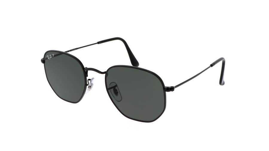 Lunettes de soleil Ray-Ban Hexagonal Flat Lenses Noir RB3548N 002/58 51-21 Medium Polarisés na zalihi