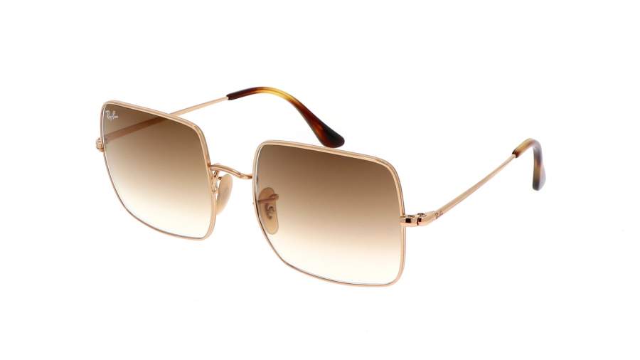 Lunettes de soleil Ray-Ban Square Or RB1971 9147/51 54-19 Medium Dégradés na zalihi