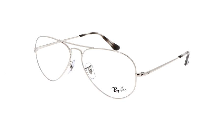Occhiali da vista Ray-Ban Aviator Optics RX6489 RB6489 2501 55-14 Argento in stock