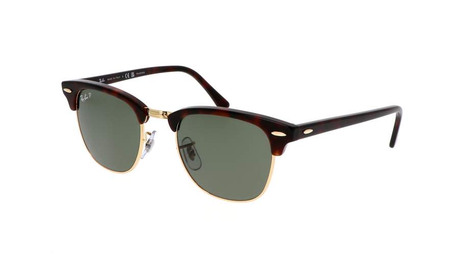 Sonnenbrille Ray-Ban Clubmaster Tortoise Matt G-15 RB3016 990/58 49-21 Schmal Polarisierte Gläser auf Lager