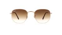 Ray-Ban Hexagonal Gold RB3548 001/51 51-21 Mittel Gradient Gläser