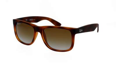 Ray-Ban Justin Braun Matt RB4165 865/T5 54-16 Mittel Polarisierte Gläser Gradient Gläser