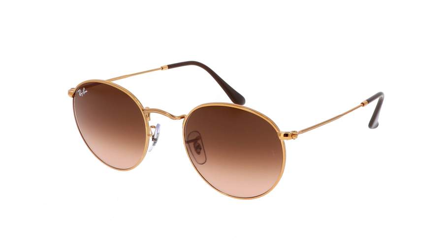 Occhiali da sole Ray-Ban Round Metal RB3447 9001/A5 47-21 Oro in stock