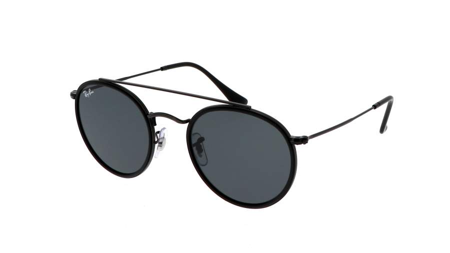 Lunettes de soleil Ray-Ban Round Double Bridge Noir RB3647N 002/R5 51-22 Medium na zalihi