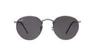 Ray-Ban Round Antique Gunmetal Metal Grey Matte RB3447 9229/B1 47-21 Small