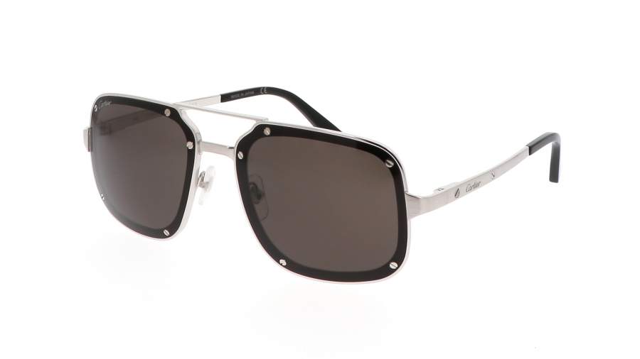 Sonnenbrille Cartier CT0194S 001 58-17 Silber Breit auf Lager