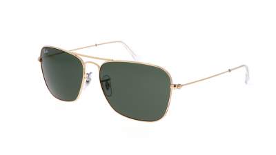 Occhiali da sole Ray-Ban Caravan RB3136 001 58-15 Oro in stock