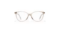 CHANEL CH3446 1723 50-16 Taupe Transparent
