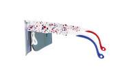 Pit Viper The 2000's 2000'S MERIKA POLARIZED 155-34 White with Blue and Red Splatter