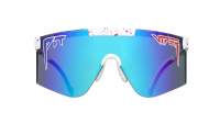 Pit Viper The 2000's 2000'S MERIKA 2000'S 155-34 White with Blue and Red Splatter