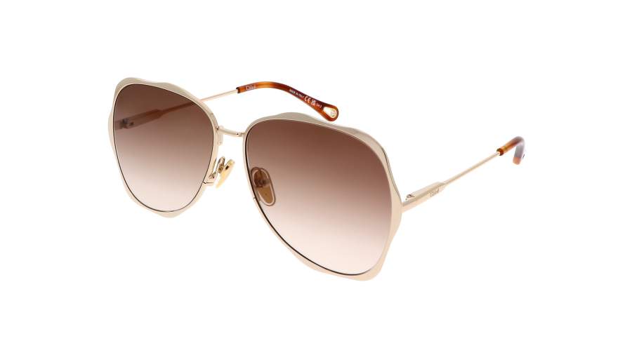 Lunettes de soleil Chloé Asian smart fitting CH0183S 002 60-14 Or en stock