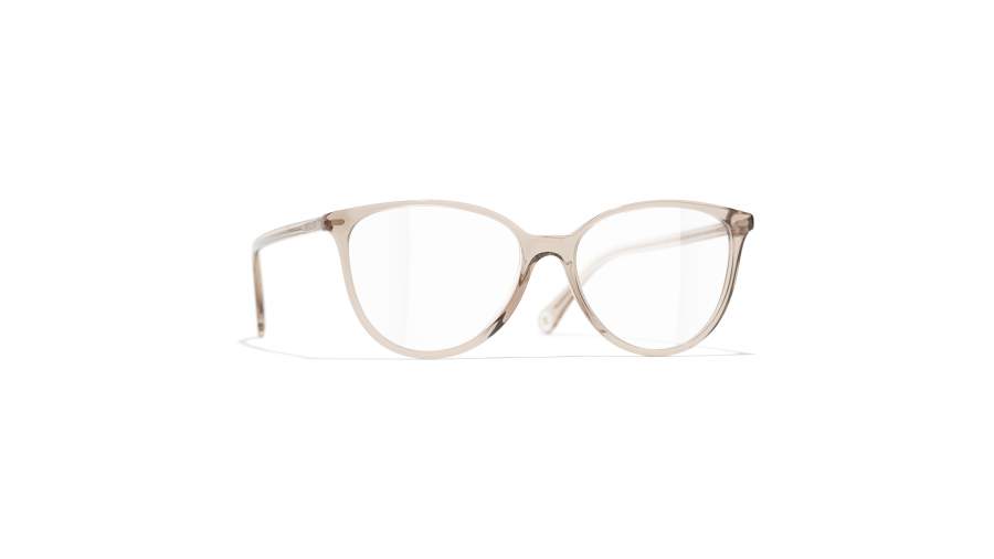 Lunettes de vue CHANEL CH3446 1723 52-16 Taupe Transparent en stock