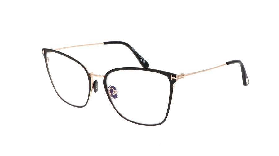 Brille Tom Ford FT5839-B/V 001 56-18 Schwarz auf Lager