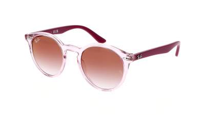 Occhiali da sole Ray-Ban RJ9064S 7052/V0 44-19 Transparent Pink in stock