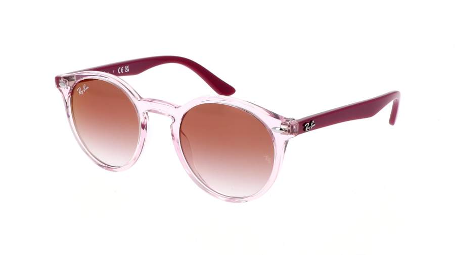 Occhiali da sole Ray-Ban RJ9064S 7052/V0 44-19 Transparent Pink in stock