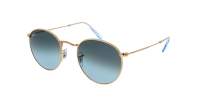 Ray-Ban Round metal RB3447 001/3M 50-21 Gold 