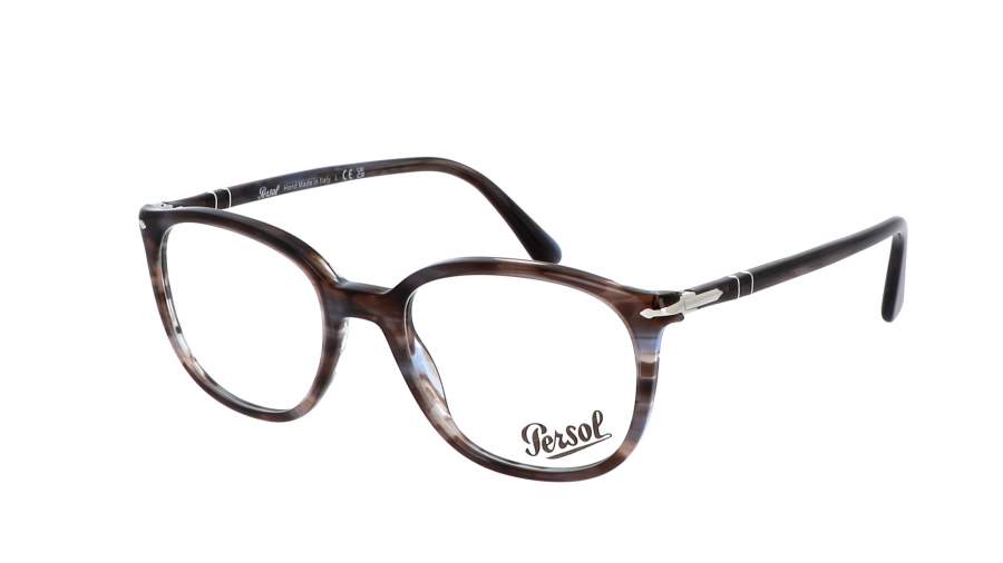 Occhiali da vista Persol PO3317V 1155 51-19 Striped Blue in stock