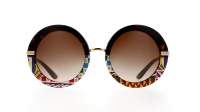 Dolce & Gabbana Half print DG4393 3278/13 52-23 Top Havana/Handcart