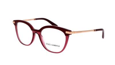 Occhiali da vista Dolce & Gabbana DG3346 3247 52-18 Transparent Bordeaux in stock