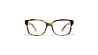 CHANEL CH3451B 1735 53-17 Yellow Brown Striped