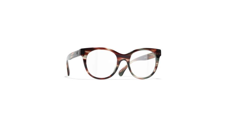 Occhiali da vista CHANEL CH3450B 1727 51-19 Grey brown striped in stock
