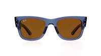 Ray-Ban Mega wayfarer Bio-based RB0840S 6680/73 51-21 Transparent Blue