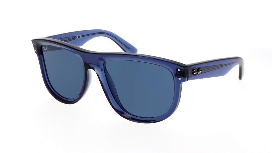 Occhiali da sole Ray-Ban Boyfriend Reverse RBR0501S 6708/3A 56-18 Transparent Navy Blue in stock