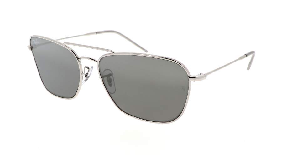 Occhiali da sole Ray-Ban Caravan Reverse RBR0102S 003/GS 58-15 Argento in stock