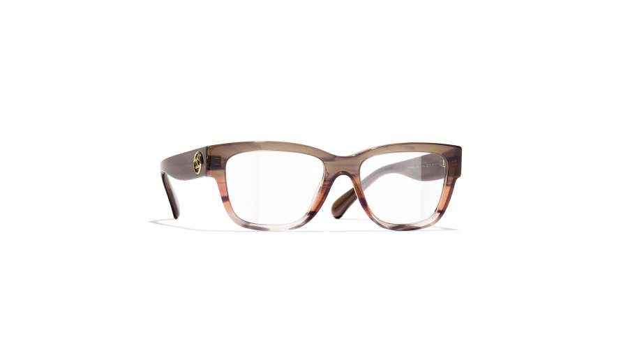 Lunettes de vue CHANEL CH3455 1744 54-18 Brown Gradient Orange en stock