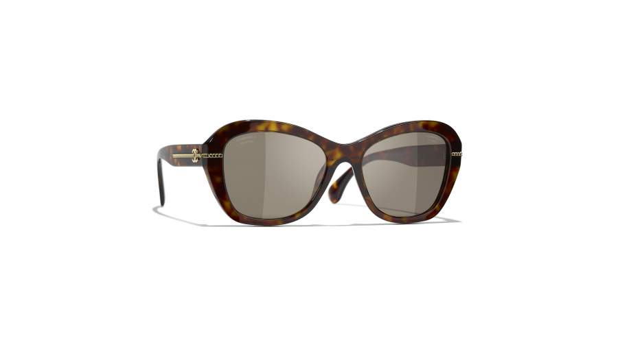 Occhiali da sole CHANEL CH5510 C71483 55-18 Dark havana in stock
